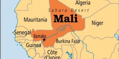 Карта Малі бамако