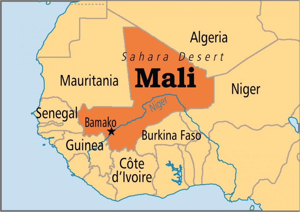 Карта Малі бамако