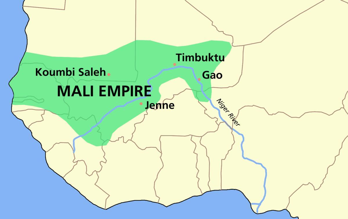 Карта стародавнього Малі