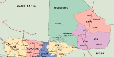 Карта політичних Малі
